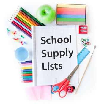School Supply Lists